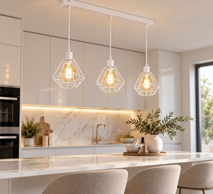 Pendelleuchte Keter Lighting FOSKAL WHITE 461, weiß, 3×E27, 60 cm small 1
