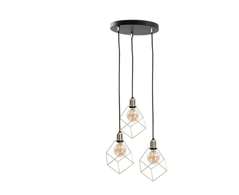 Prüfen Hängelampe 3xE27 TAHO GOLD Hängelampe 3xE27 TAHO GOLD