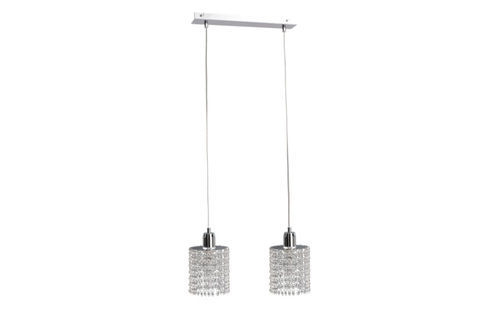 Prüfen Pendelleuchte DIAMENT 2xE27 Chrom mit Kristallen