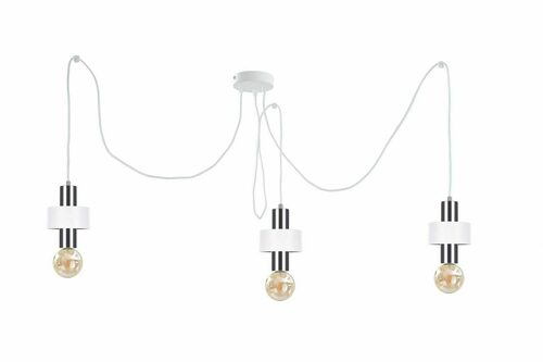 Prüfen Pendelleuchte Keter Lighting UNICA weiß/silber 3×E27 998