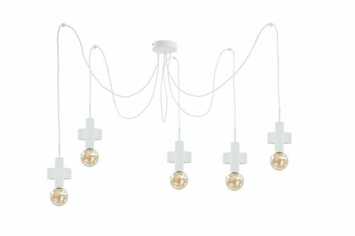 Prüfen Pendelleuchte 5xE27 Keter Lighting UNICA WHITE, weiß