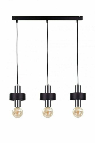 Prüfen Pendelleuchte Keter Lighting UNICA 1054, 3×E27, schwarz-silber