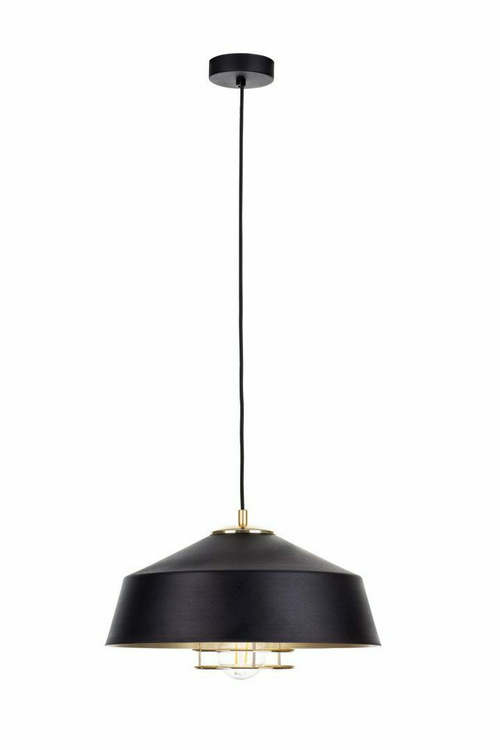 Prüfen Hängelampe 1xE27 ELECTRA GOLD / SCHWARZ Hängelampe 1xE27 ELECTRA GOLD / SCHWARZ