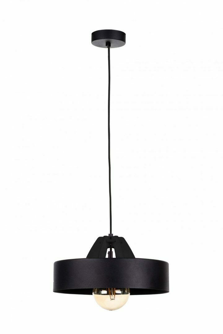 Prüfen Hängelampe 1xE27 BOSSI WOOD SCHWARZ Hängelampe 1xE27 BOSSI WOOD SCHWARZ