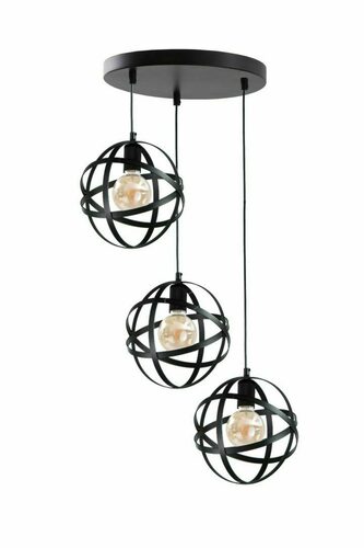 Prüfen Keter Lighting POLA BLACK 909 Pendelleuchte schwarz 3×E27