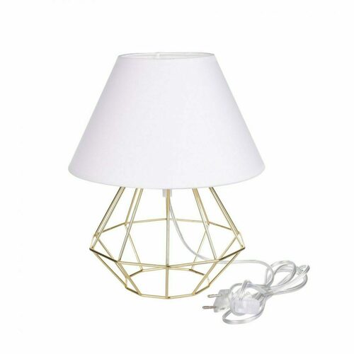 Prüfen Nachttischlampe 1xE27 PATI GOLD / WEISS II