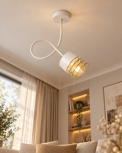 Prüfen Deckenleuchte Keter Lighting Royal 1129 weiß-gold 1×E27