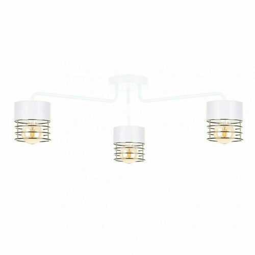 Prüfen Deckenleuchte Keter Lighting ROYAL 1131, 3×E27, weiß/gold