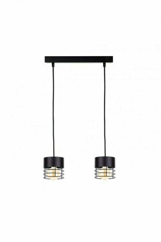 Prüfen Pendelleuchte Keter Lighting ELLE 1143 schwarz Metall 2× E27 50 cm