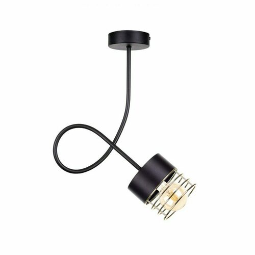 Prüfen Keter Lighting ROYAL GOLD 1152 Deckenleuchte, schwarz-gold, 1×E27