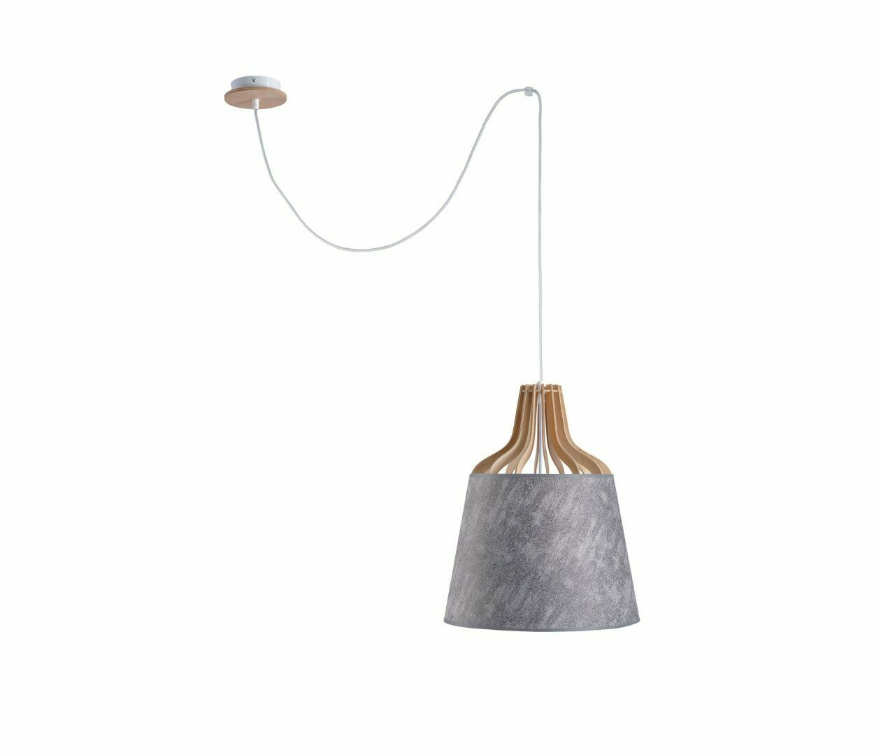 Hängelampe 1xE27 IVONE GREY II LONG 754