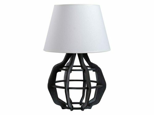 Prüfen Nachttischlampe Keter Lighting BENTO GREY WHITE 929, 1×E27, grau-weiß