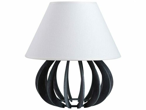 Prüfen Nachttischlampe 1xE27 NORA GRAU WEISS 935