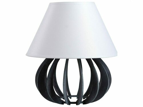 Prüfen Nachttischlampe 1xE27 NORA GRAU WEISS II 936