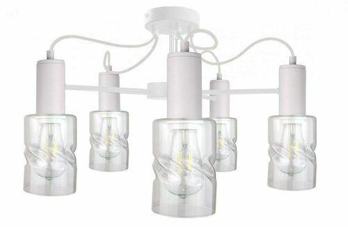 Prüfen Keter Lighting INGER 1809 Decken-Kronleuchter weiß, 5×E27