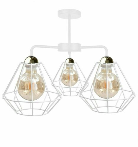 Prüfen Kronleuchter Keter Lighting FOSKAL 1417 weiß-gold 3 × E27
