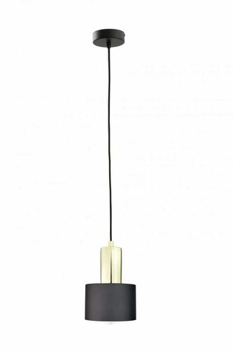 Prüfen Pendelleuchte Keter Lighting LUCE BLACK GOLD 1xE27, schwarz-gold, Ø 12 cm