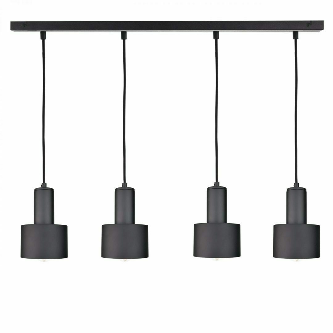 Hanging lamp 4xE27 LUCE BLACK