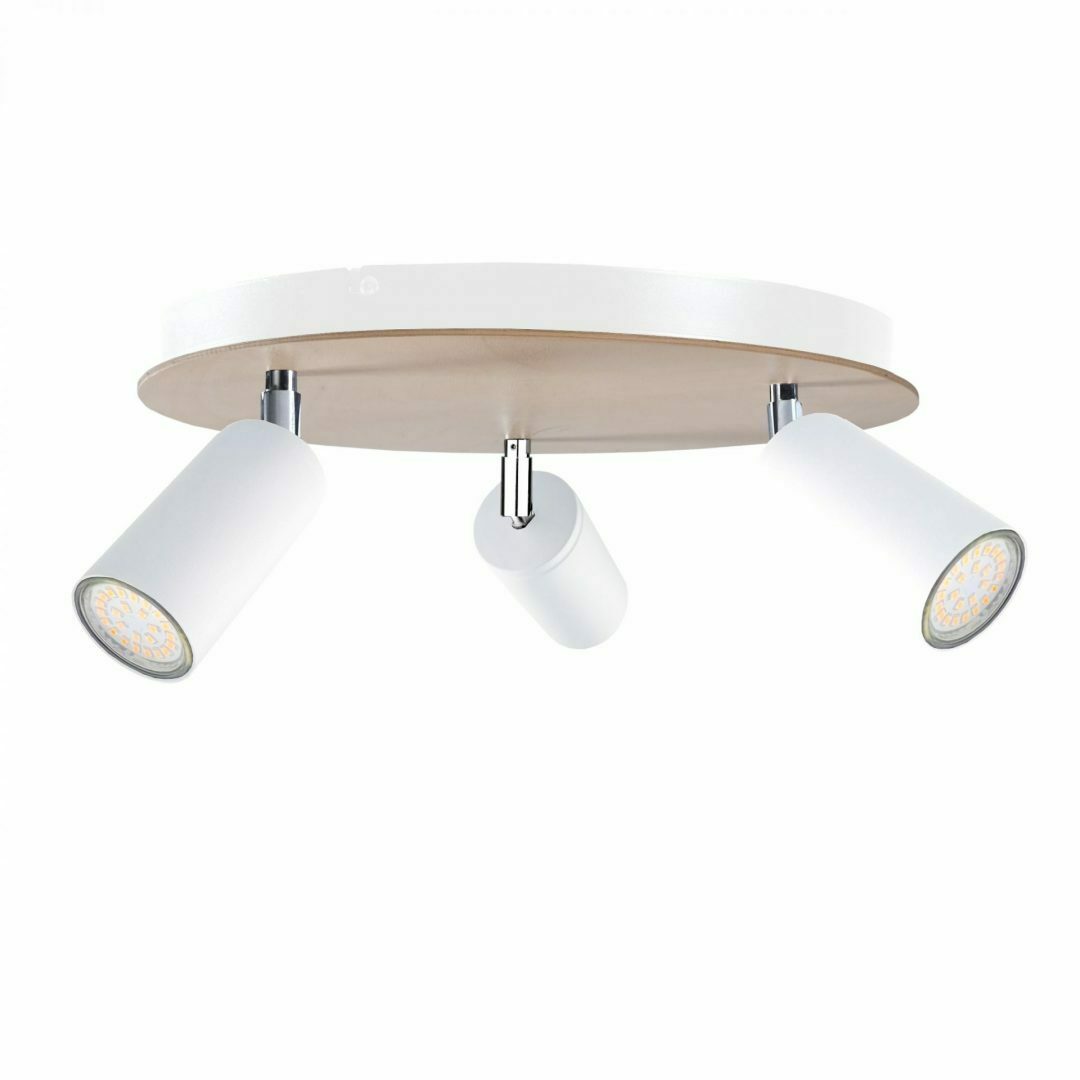 Prüfen Spot 3xGU10 EYE WHITE HOLZ Spot 3xGU10 EYE WHITE HOLZ
