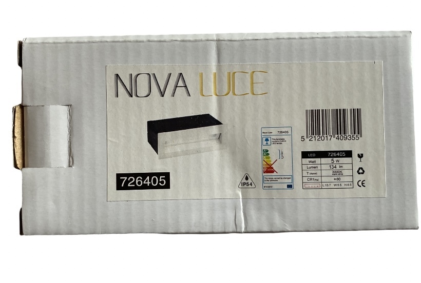Vorschau Nova Luce Krypton Treppenaußenleuchte 726405 - weiß Nova Luce Krypton Treppenaußenleuchte 726405 - weiß