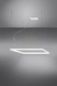 THORO NELYA M LED-Kronleuchter weiß 48W 4000K 5757lm CRI 97, Quadrat 80 cm, Abhängung bis 150 cm, TH.150 small 4