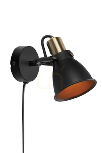 Wandleuchte Markslojd ALTON 107856 Schwarz Metall 1-flammig small 0