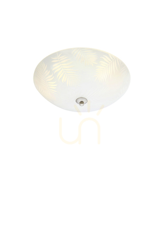 Prüfen Plafond Markslojd BLAD 3-flammig 43 cm Weiß/Stahl Glas 107755