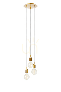 Pendelleuchte Markslojd BRONX 108099 3-flammig rund braun Metall E27 small 0