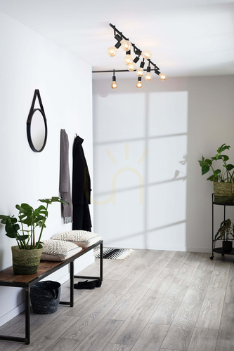 Prüfen Plafond Markslojd EXPAND 107969 2-flammig Schwarz Metall 52 cm E27