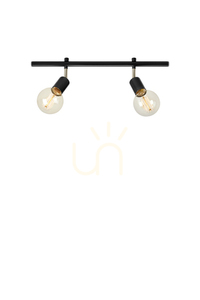 Plafond Markslojd EXPAND 107969 2-flammig Schwarz Metall 52 cm E27 small 0
