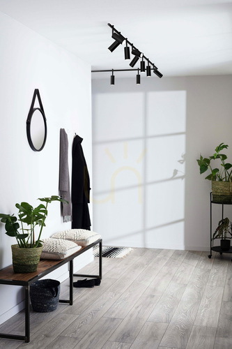 Prüfen Plafond Markslojd EXPAND 2-flammig GU10 schwarz Metall 52 cm 107970