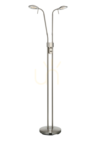Prüfen Bodenlampe Markslojd Hudson 2-flammig Stahl Metall 135 cm 105583