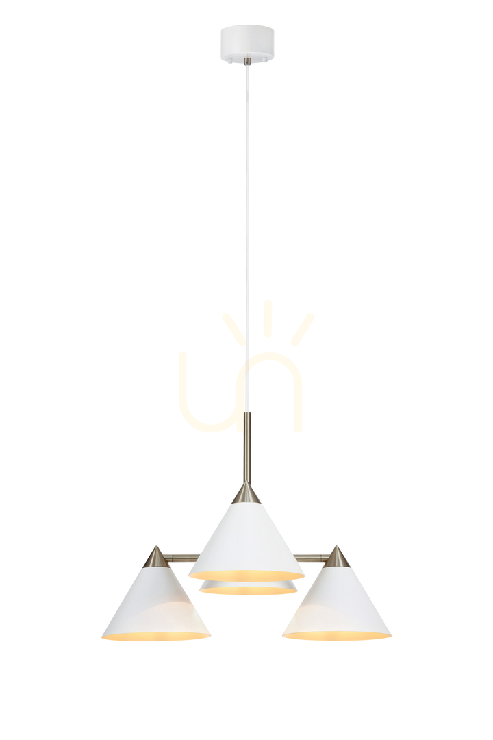 Prüfen Pendelleuchte Markslojd KLINT 4-flammig Weiß Metall 57 cm 108077 Pendelleuchte Markslojd KLINT 4-flammig Weiß Metall 57 cm 108077