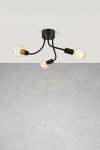 Plafond Markslojd Medusa 3-flammig schwarz Metall 44 cm 107930 small 1