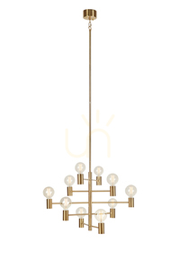 Pendelleuchte Markslojd Paris 10-flammig Messing Metall 108117 small 0