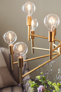 Pendelleuchte Markslojd Regent 12-flammig Gold Metall 70 cm 108106 small 1