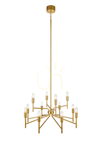 Pendelleuchte Markslojd Regent 12-flammig Gold Metall 70 cm 108106 small 0