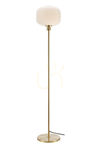 Stehlampe Markslojd SOBER 108054 Weiß Gebürstetes Messing Glas 140 cm small 0