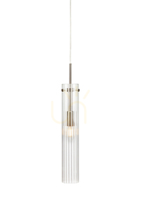 Pendelleuchte Markslojd TUBO 108112 Stahl Transparent Glas 48,5 cm small 0