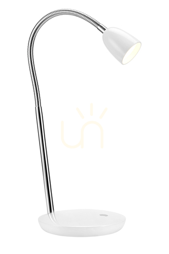 Prüfen Tischlampe Markslojd TULIP 105684 weiß Metall LED 41,5 cm