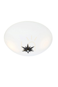 Plafond Markslojd ROSE 35 cm Weiß Schwarz Metall Glas 108207 small 0