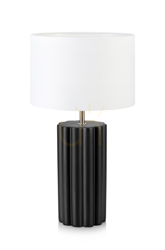 Prüfen Tischlampe Markslojd Column 108221 Keramik Schwarz Weiß 44 cm