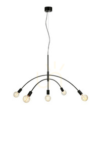 Pendelleuchte Markslojd Crux 5-flammig Schwarz Metall 108282 small 0