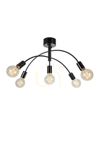 Deckenleuchte Markslojd Cygnus 5-flammig Schwarz Metall 70 cm 108284 small 0