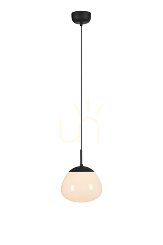 Prüfen Pendelleuchte Markslojd RISE 108295 schwarz weiß Metall Glas 25 cm