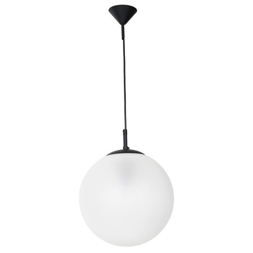 Prüfen Pendelleuchte Aldex Globus Black Milchglas 30 cm LED E27 562G6