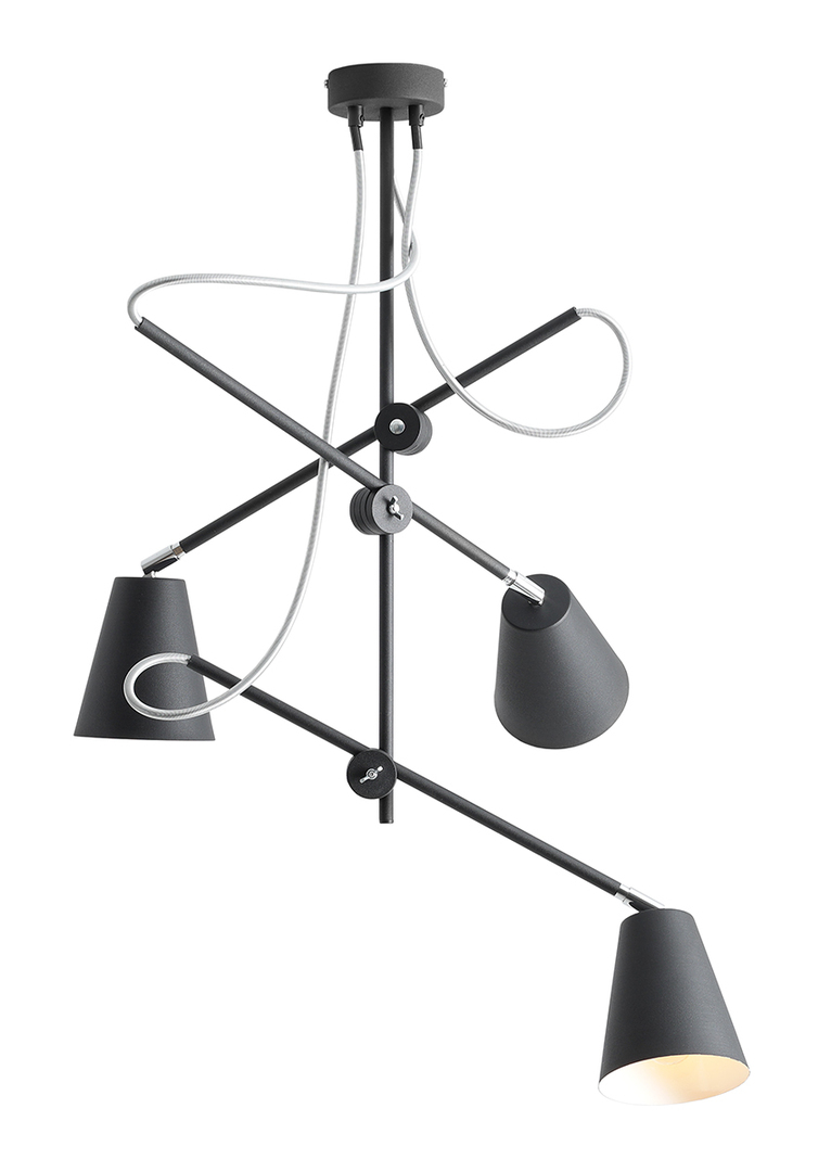 Prüfen Plafond Aldex Arte 3 Schwarz Vertikal E27 1008E_1 Plafond Aldex Arte 3 Schwarz Vertikal E27 1008E_1