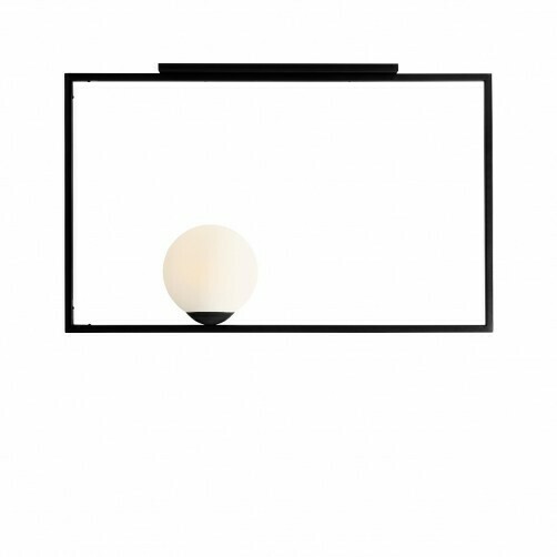 Prüfen Plafond Aldex Schwarz Metall Glas E27 1x60W 1041PL_G1 Plafond Aldex Schwarz Metall Glas E27 1x60W 1041PL_G1