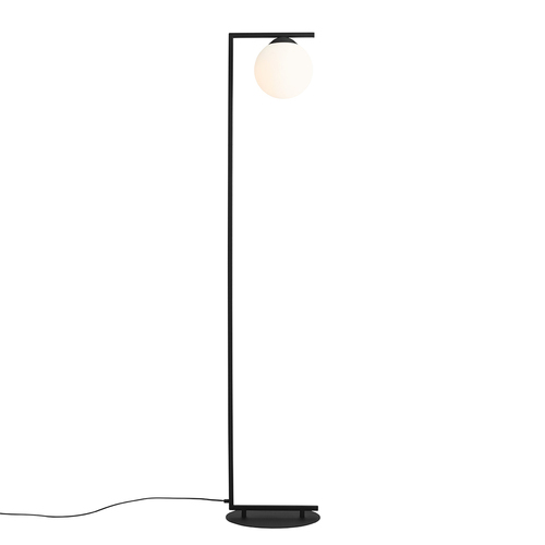 Prüfen Stehlampe Aldex Zac Black Metall Glas E27 168 cm 1038A1_1