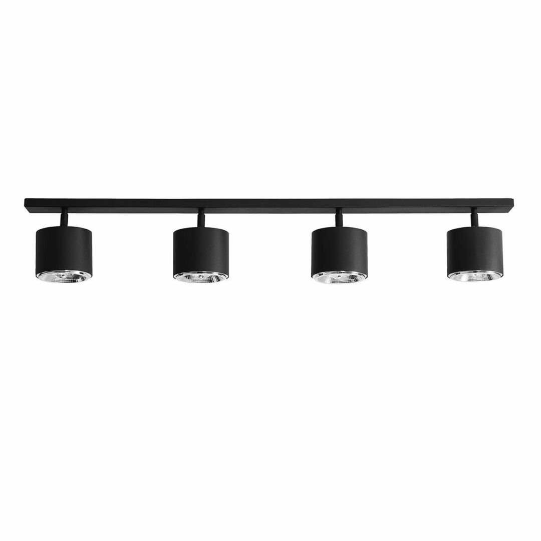 Plafond Aldex Bot 4 Black Metal GU10 100 cm 1047PL_L